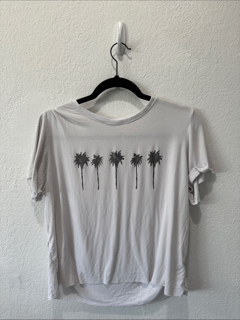 Boys + Arrows White Tee with Black Palm Row